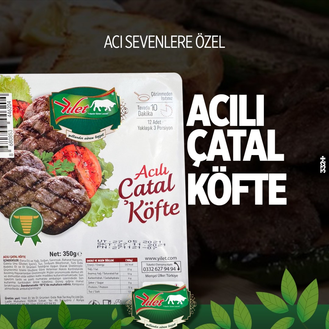 Yılet Acılı Çatal Köfte - Dondurulmuş (350g)